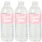 Big Dot of Happiness Pink Elegantly Simple - Guest Party Favors Water Bottle Sticker Labels - Set of 20